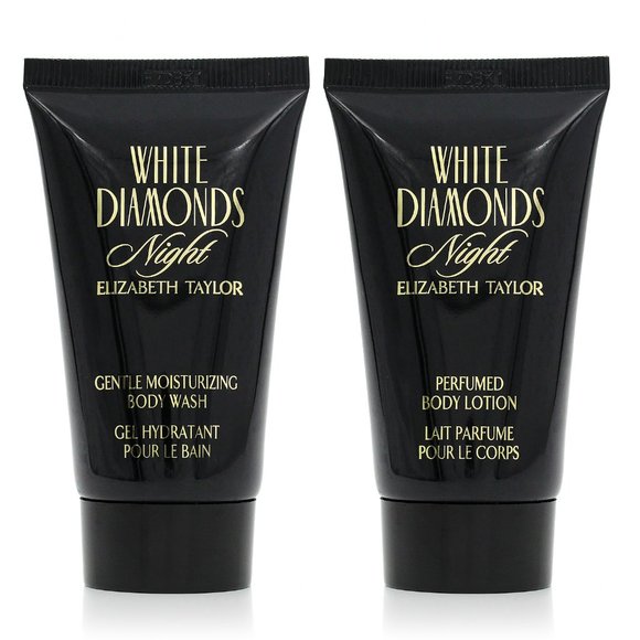 Elizabeth Taylor White Diamonds Night Body Wash & Body Lotion 1.7oz BUNDLE - NEW - Picture 1 of 1